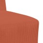 Unidad de Sofá Modular sin Brazos 3 pcs Naranja 55 x 74 x 82 cm