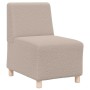 Unidad de Sofá Modular sin Brazos 3 pcs Gris claro