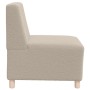 Unidad de Sofá Modular sin Brazos 3 pcs Gris claro