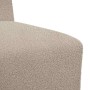 Unidad de Sofá Modular sin Brazos 3 pcs Gris claro