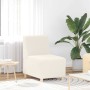 Unidad de Sofá Modular sin Brazos 3 pcs Crema 55 x 74 x 82 cm