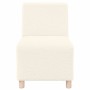 Unidad de Sofá Modular sin Brazos 3 pcs Crema 55 x 74 x 82 cm