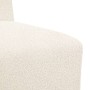 Unidad de Sofá Modular sin Brazos 3 pcs Crema 55 x 74 x 82 cm