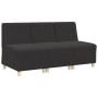 Unidad de Sofá Modular sin Brazos 3 pcs Gris oscuro
