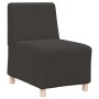 Unidad de Sofá Modular sin Brazos 3 pcs Gris oscuro