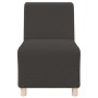 Unidad de Sofá Modular sin Brazos 3 pcs Gris oscuro