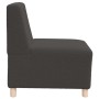Unidad de Sofá Modular sin Brazos 3 pcs Gris oscuro