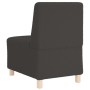 Unidad de Sofá Modular sin Brazos 3 pcs Gris oscuro
