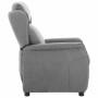 Sillón reclinable Gris claro 67.5 x 93.5 x 101.5 cm tela