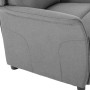 Sillón reclinable Gris claro 67.5 x 93.5 x 101.5 cm tela