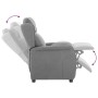Sillón reclinable Gris claro 67.5 x 93.5 x 101.5 cm tela