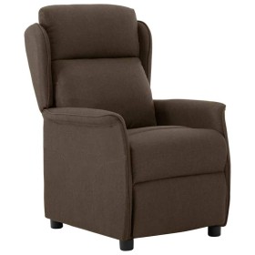 Sillón reclinable Marrón 67.5 x 93.5 x 101.5 cm tela