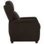 Sillón reclinable Marrón oscuro 67.5 x 93.5 x 101.5 cm tela