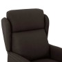 Sillón reclinable Marrón oscuro 67.5 x 93.5 x 101.5 cm tela