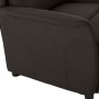 Sillón reclinable Marrón oscuro 67.5 x 93.5 x 101.5 cm tela