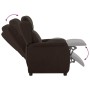 Sillón reclinable Marrón oscuro 67.5 x 93.5 x 101.5 cm tela