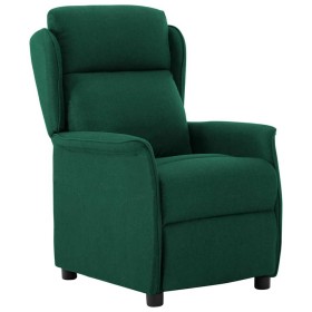 Sillón reclinable Verde oscuro 67.5 x 93.5 x 101.5 cm tela