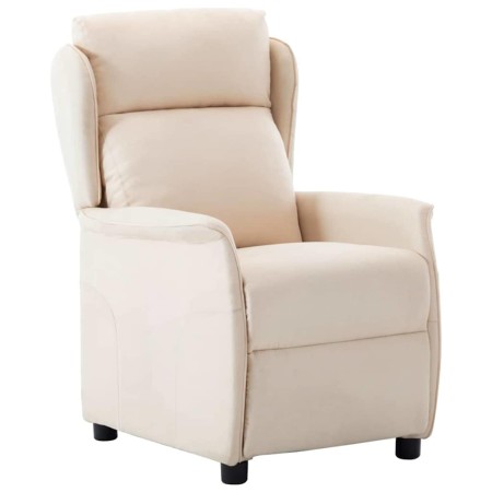Sillón reclinable Crema 67.5 x 93.5 x 101.5 cm tela