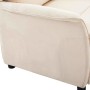 Sillón reclinable Crema 67.5 x 93.5 x 101.5 cm tela
