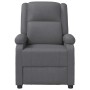 Sillón de masaje de cuero sintético gris