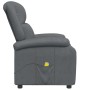 Sillón de masaje de cuero sintético gris