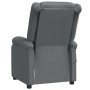 Sillón de masaje de cuero sintético gris