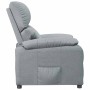 Sillón reclinable de tela gris claro