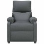 Sillón reclinable de tela gris oscuro