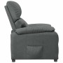 Sillón reclinable de tela gris oscuro