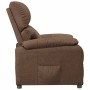Sillón reclinable de tela marrón