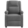 Sillón reclinable de tela gris oscuro