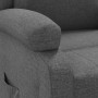 Sillón reclinable de tela gris oscuro