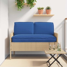 Juego de cojines de paleta 3 pcs Azul real 120 x 50 x 12 cm
