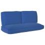 Juego de cojines de paleta 3 pcs Azul real 120 x 50 x 12 cm