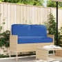 Juego de cojines de paleta 3 pcs Azul real 120 x 50 x 12 cm