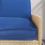 Juego de cojines de paleta 3 pcs Azul real 120 x 50 x 12 cm