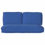 Juego de cojines de paleta 3 pcs Azul real 120 x 50 x 12 cm