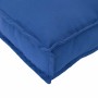 Juego de cojines de paleta 3 pcs Azul real 120 x 50 x 12 cm