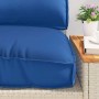 Juego de cojines de paleta 3 pcs Azul real 120 x 80 x 12 cm