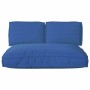 Juego de cojines de paleta 3 pcs Azul real 120 x 80 x 12 cm