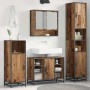 Gabinete de Baño con estante Madera vieja 35 x 37.5 x 188.5 cm