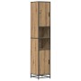 Gabinete de Baño con estante Roble artisan 35 x 37.5 x 188.5 cm