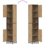 Gabinete de Baño con estante Roble artisan 35 x 37.5 x 188.5 cm