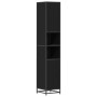 Gabinete de Baño con estante Roble negro 35 x 37.5 x 188.5 cm