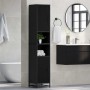 Gabinete de Baño con estante Roble negro 35 x 37.5 x 188.5 cm