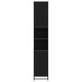 Gabinete de Baño con estante Roble negro 35 x 37.5 x 188.5 cm
