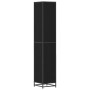 Gabinete de Baño con estante Roble negro 35 x 37.5 x 188.5 cm