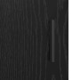 Gabinete de Baño con estante Roble negro 35 x 37.5 x 188.5 cm