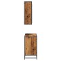 Juego de muebles de baño 2 pcs Madera vieja 65 x 33 x 60 cm