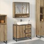 Juego de muebles de baño 2 pcs Roble artisan 65 x 33 x 60 cm